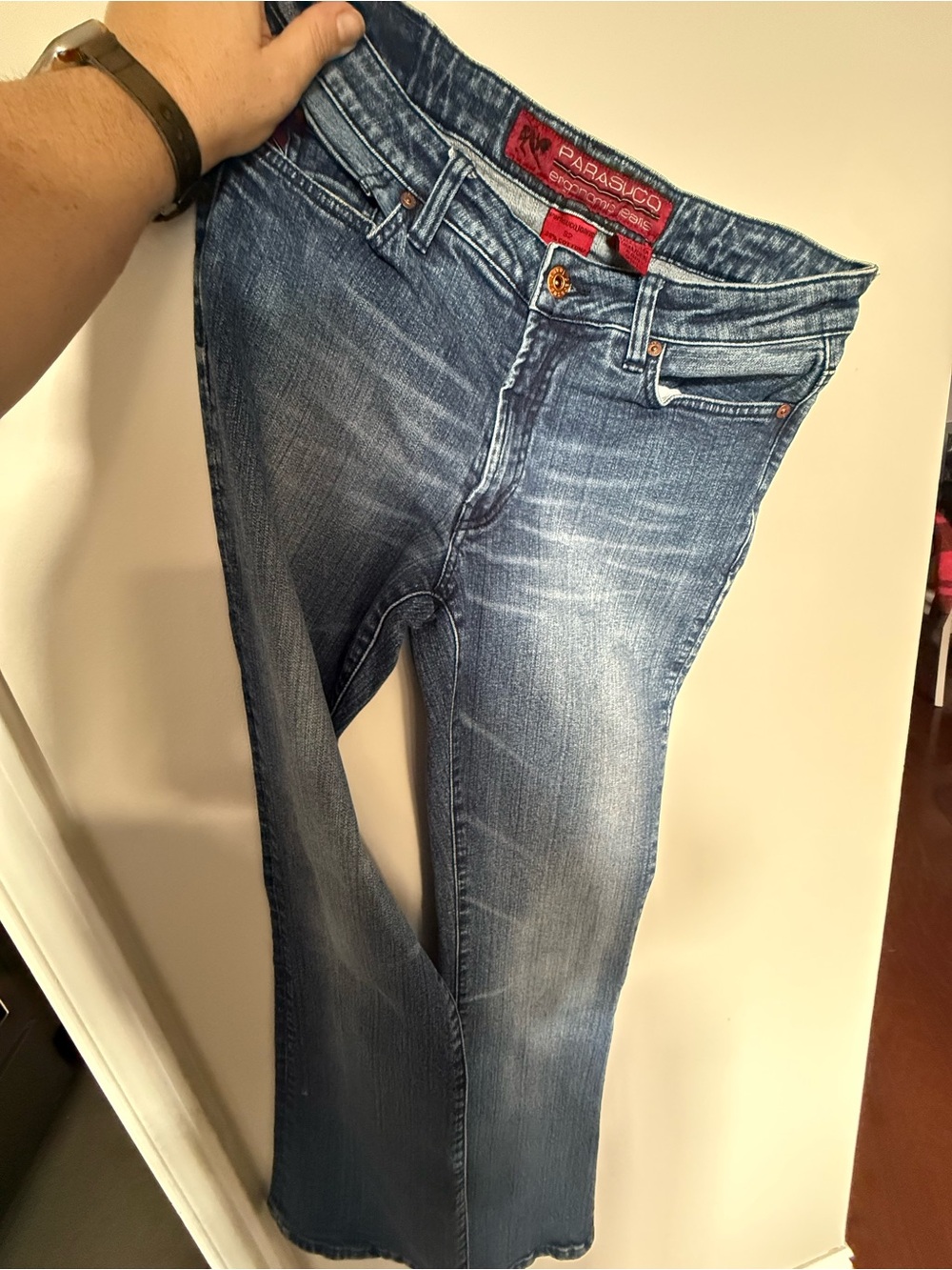 Vintage Y2K Parasuco Denim Cult Jeans 32 Blue Wash Style 8091